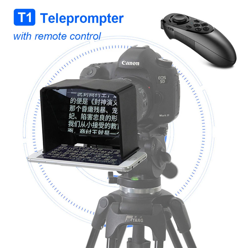 Смартфон Desview телесуфлер для камеры Canon Nikon Sony Цифровая зеркальная фотокамера Youtube