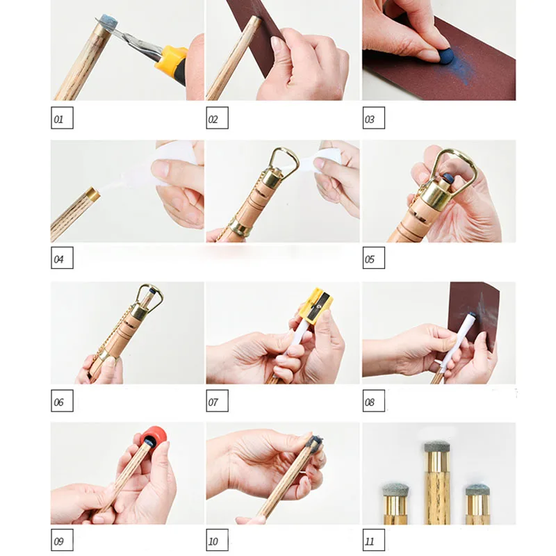 Набор для ремонта и обслуживания кончиков бильярдного кия Cuppa аксессуары