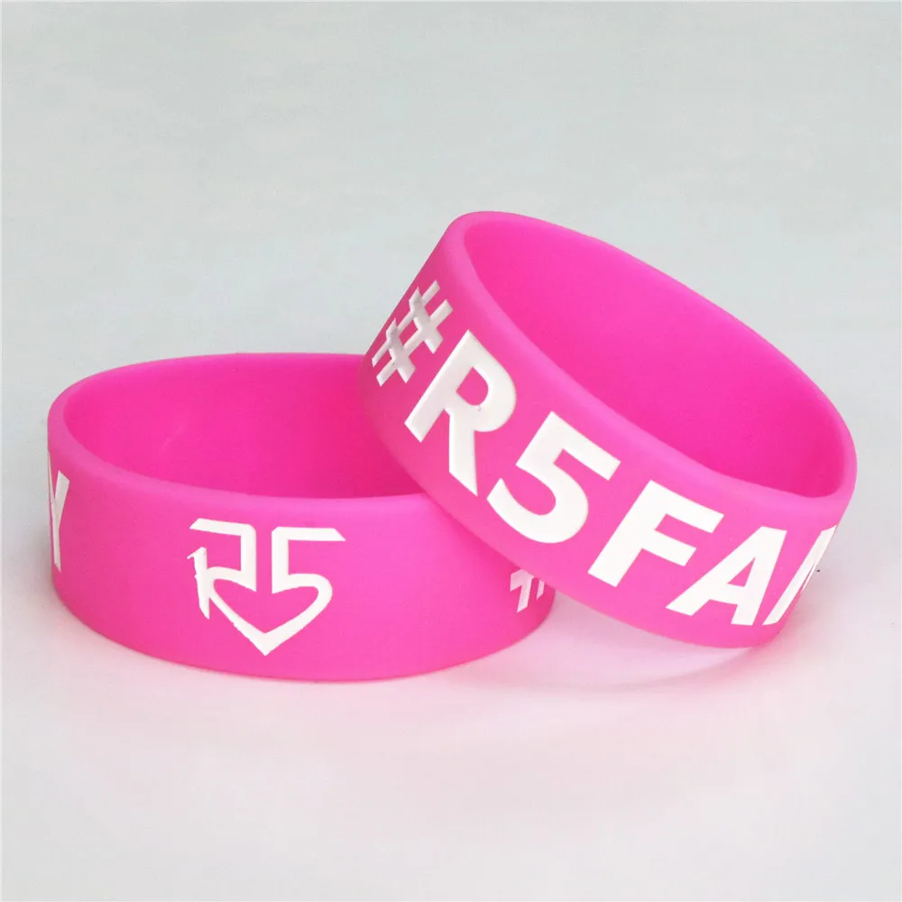 Модные 5 шт R5 Семейный силиконовый браслет 1 &quotширокий резиновые браслеты и для