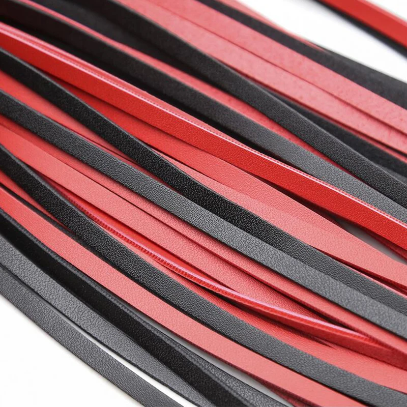 Qise Горячая продажа Черная Королева Whips tame флирт whips тканая ручка из искусственной