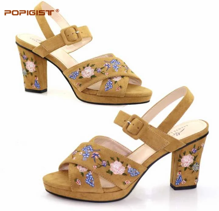 Женская обувь фиолетового цвета без сумочки Итальянская с цветком в нигерийском