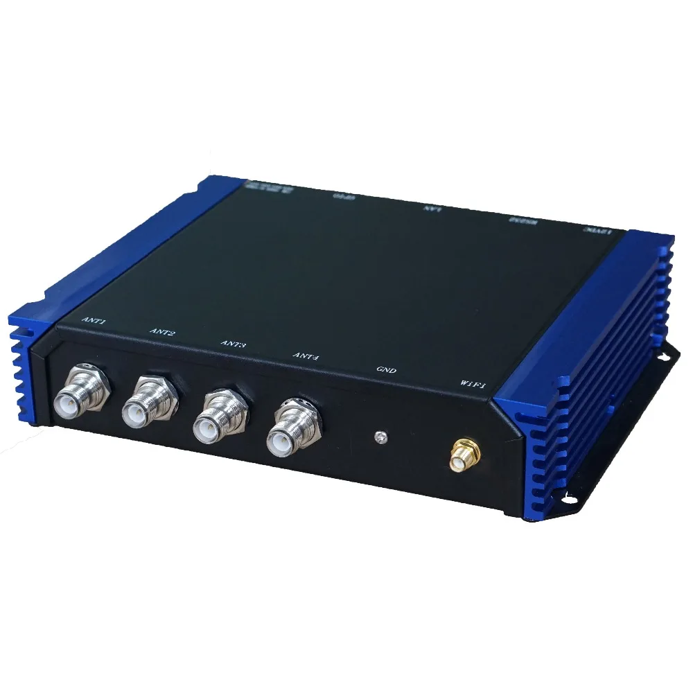 RS232/WG26/RS485/RJ45 интерфейсы дальнего радиуса действия 4 порта Rfid UHF считыватель |