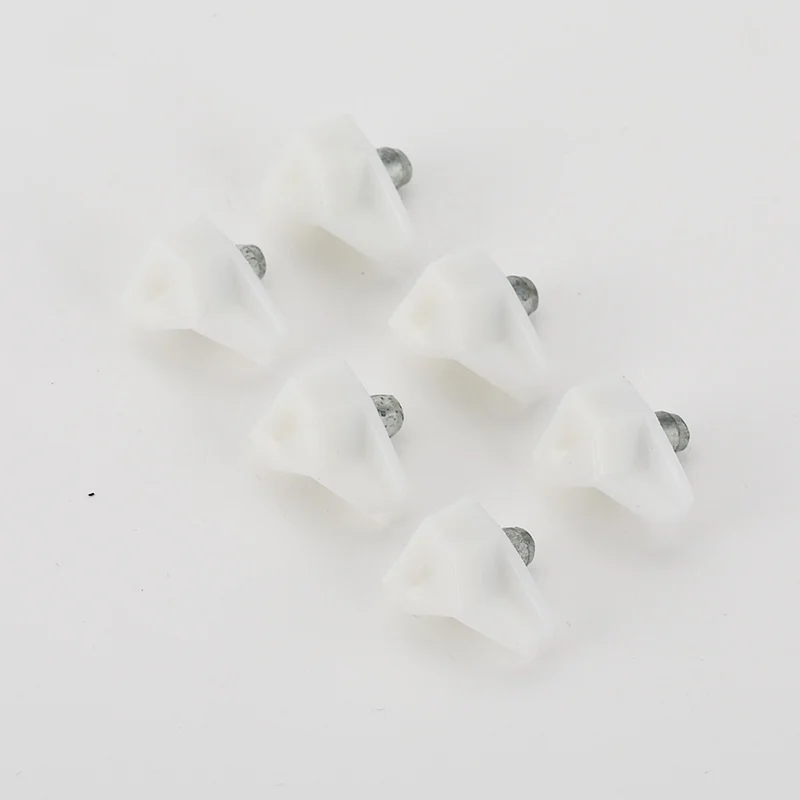 10 шт. пластиковая белая полка с поддержкой стеклянного шкафа шкаф деревянная