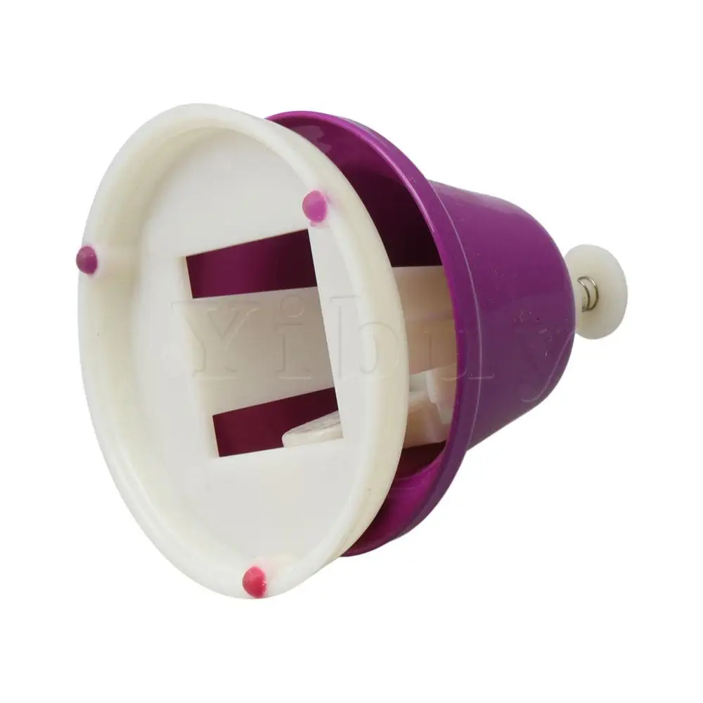 Yibuy 8-Notes Chromatic Middle C- High C Hand Bell Set Diatonic Multicolor