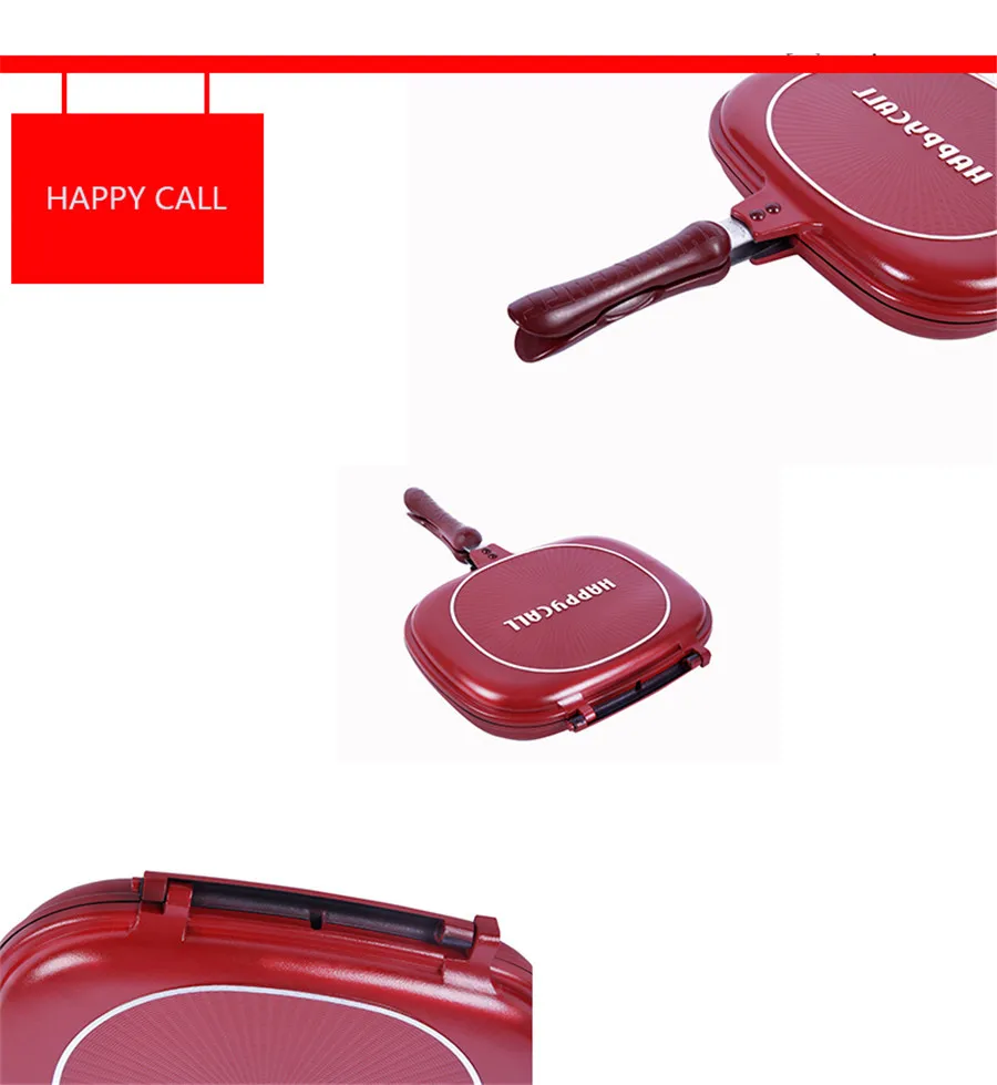 Happycall 28 см/30 см/32 см сковорода антипригарная сковорода для жарки двухсторонняя Сковорода-гриль