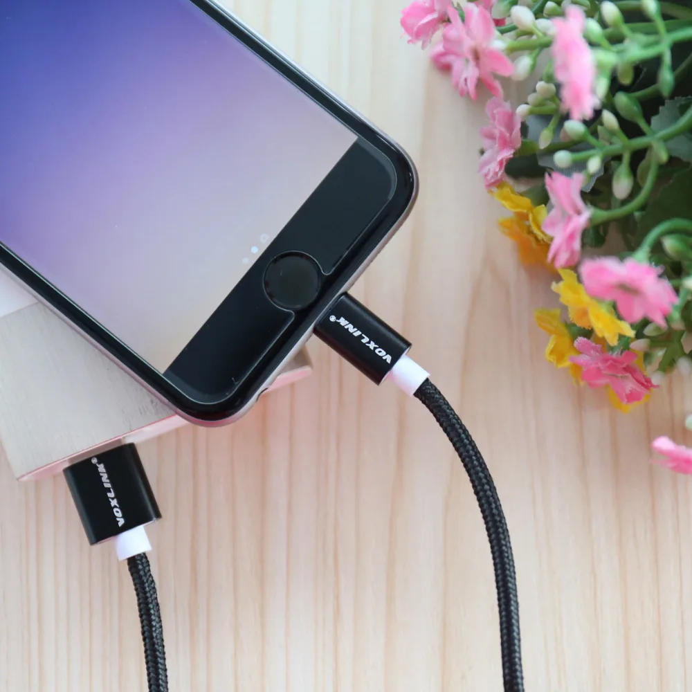 USB кабель type C VOXLINK 5 шт. в упаковке, нейлоновый плетеный кабель для быстрой зарядки для samsung Galaxy для htc 10 Macbook Xiaomi Mi8 A1, зарядный шнур