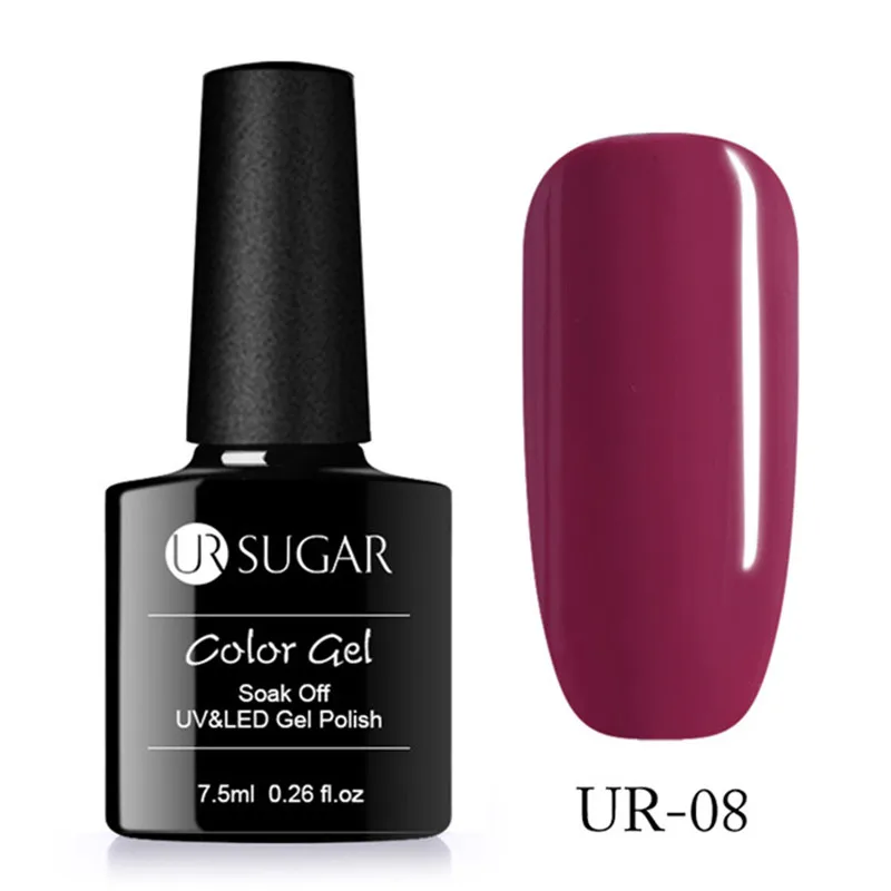 UR 08 Ur Sugar серии био-Гели Soak Off УФ гель-Лаки от Цвет пальто УФ& светодиодный Маникюр нейл-арта украшения аксессуар Гель-лак - Цвет: UR 08