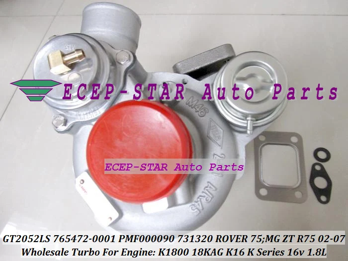 GT2052LS PMF000090 731320 5001S 765472 5002S Турбокомпрессор для ROVER 75 MG ZT R75 K Serie K16 16V 1.8L P K1800 18KAG|turbocharger