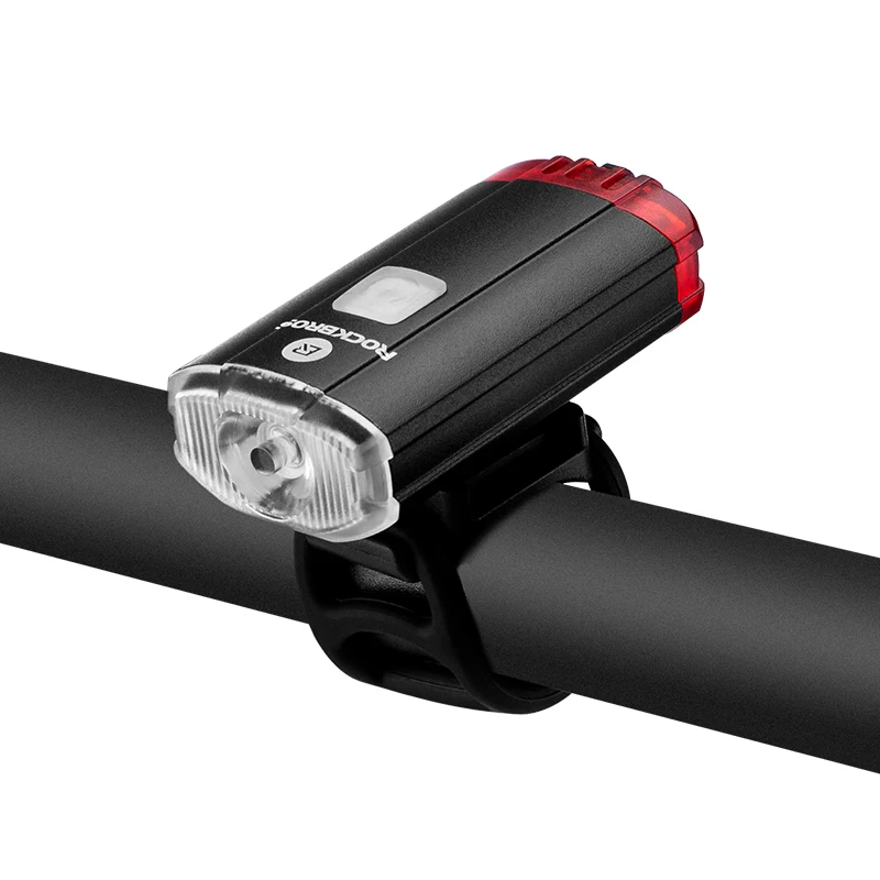 YQ-TD100LM ROCKBROS светильник на руль велосипеда 100 люмен USB Перезаряжаемый светодиодный светильник-вспышка велосипедный фонарь головной светильник Аксессуары для велосипеда 3 режима - Цвет: YQ-TD100LM