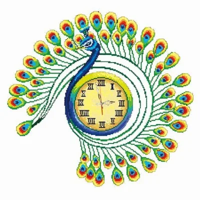 Алмазная картина 5d павлин любовь алмазная паста вышивка крестиком часы Стразы