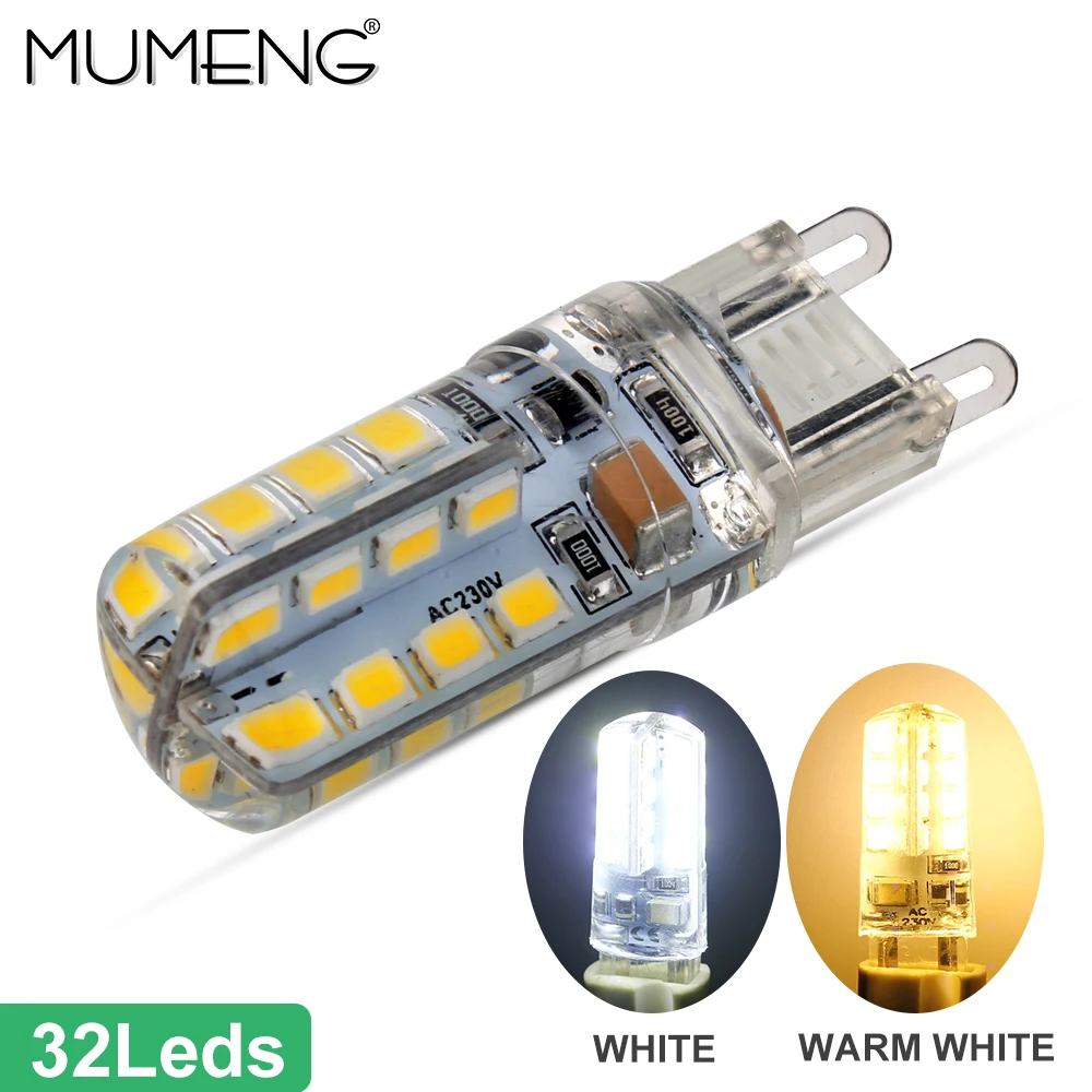 Mumeng G9 светодиодный лампы 3 Вт 4 5 потолочный светильник 32 48 64 шт. SMD2835 ампулы 220 V