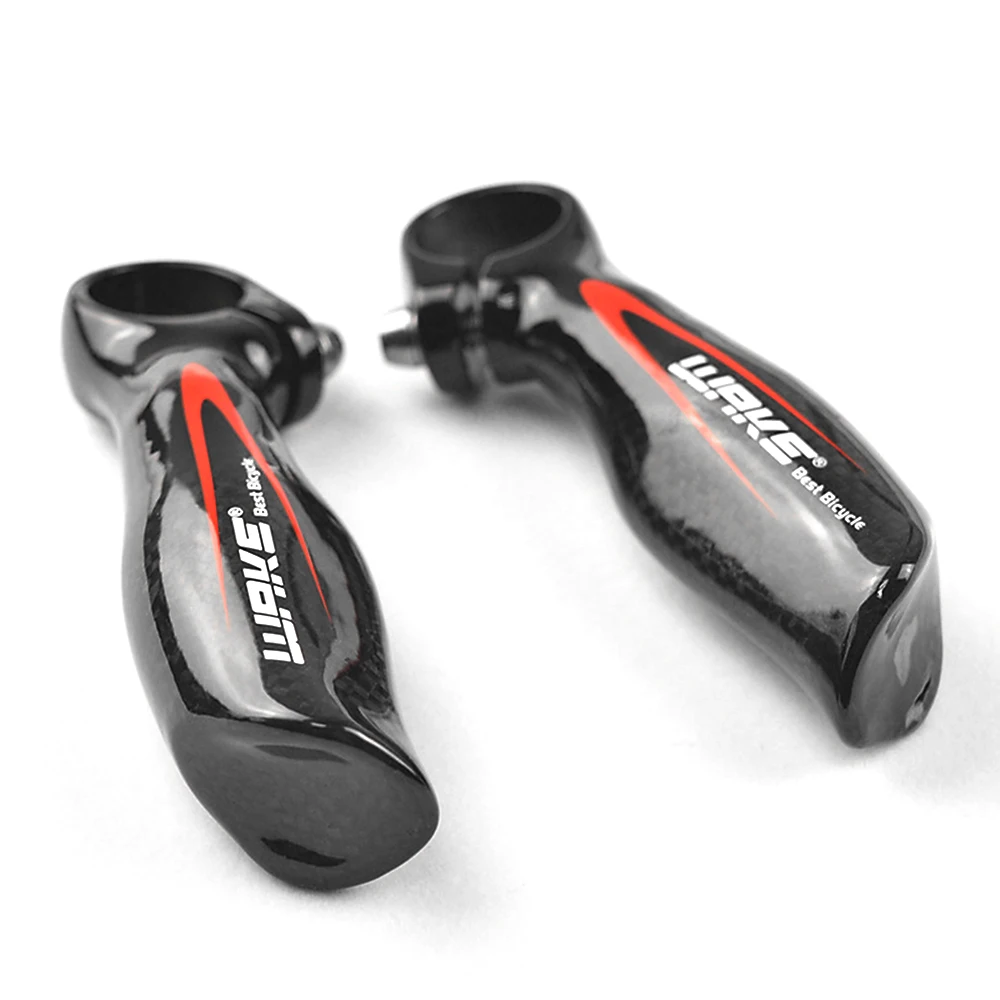 Wake 2 шт. концы для горного велосипеда углеродный черный руль рог 22 мм шоссейного