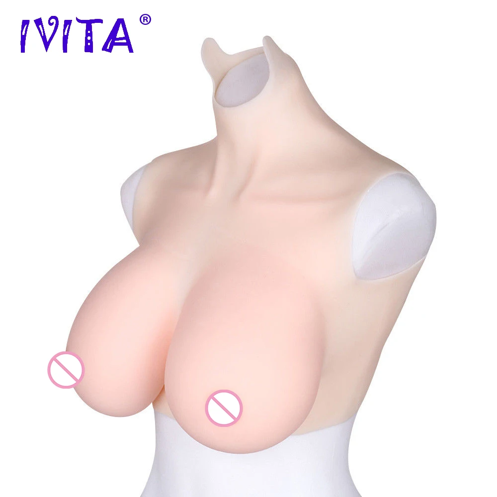 IVITA Искусственные Поддельные груди силиконовые формы Модные поддельные для