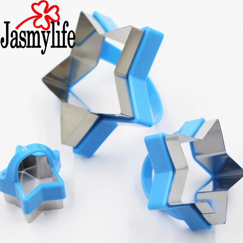 3 шт. формочки для печенья из нержавеющей стали с пластиковой ручкой инструменты