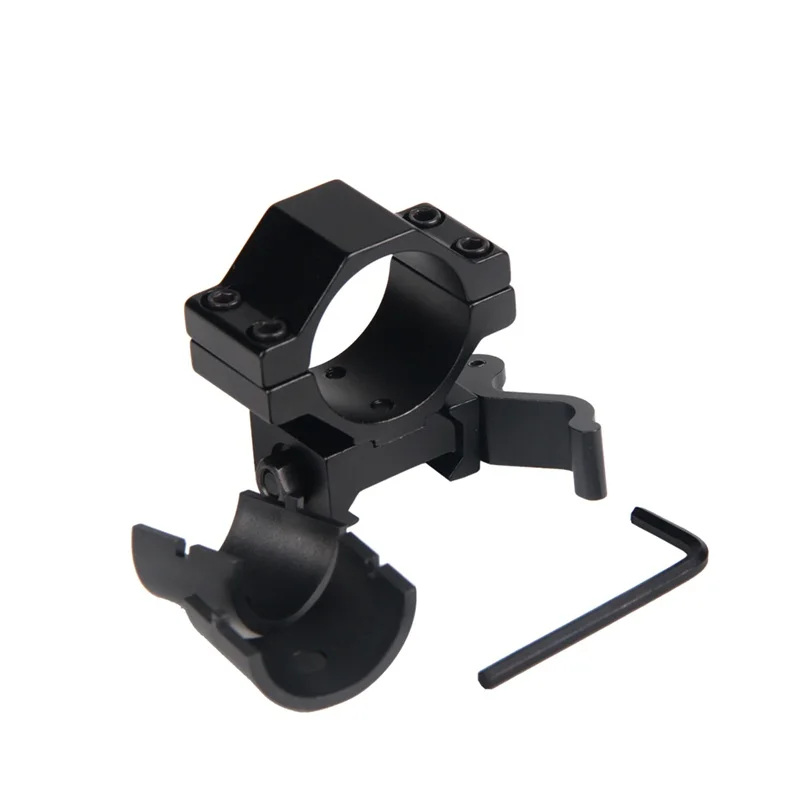 QD Rifle Scope Mount 30mm/25.4mm Ring Quick Release Fits 20mm Picatiny Rail for Hunting Accessory 1pcs RL2-0046 | Спорт и