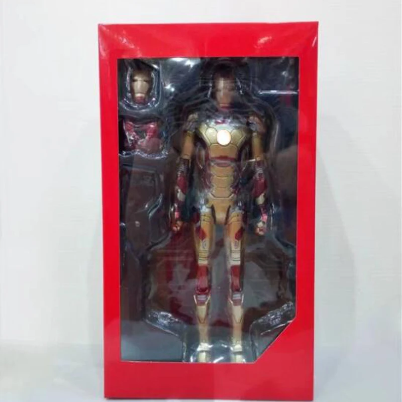 Светодиодный светильник HC Iron Man Mark MK 42 RED x GOLD ПВХ фигурка Коллекционная модель