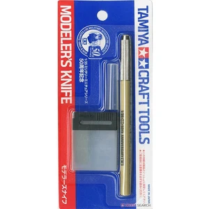 Тамия 89982 нож модельера с 25 сменными лезвиями, 50 юбилей, темно-желтый