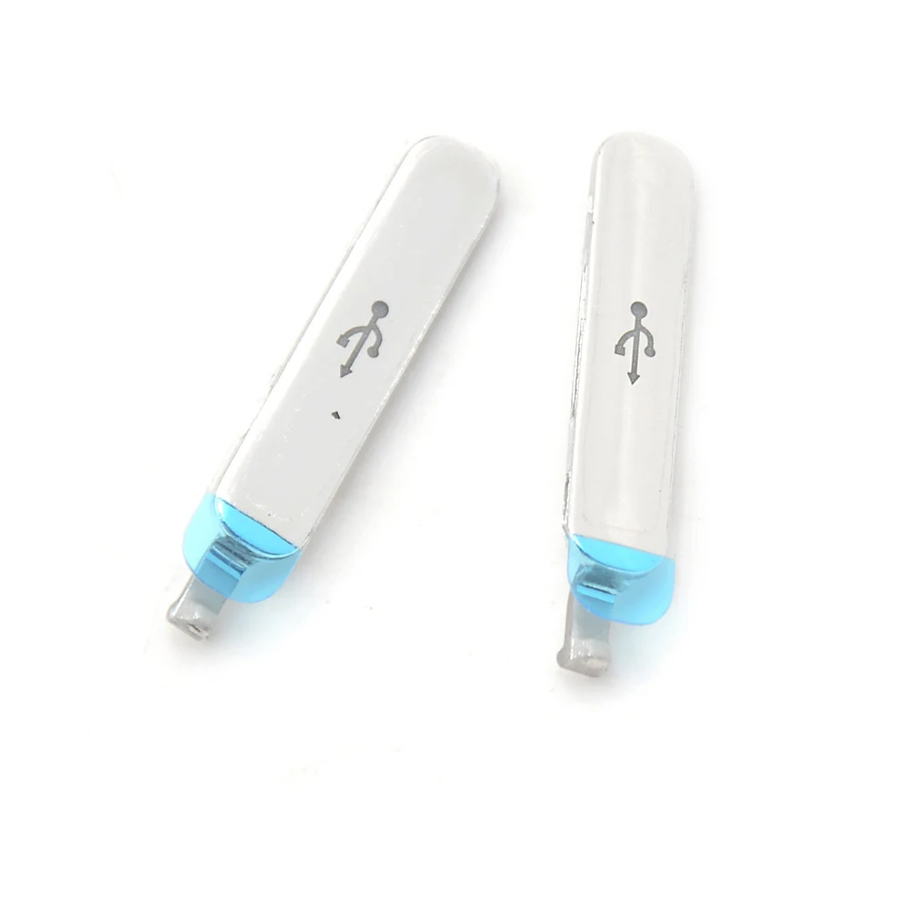 2pcs/lot Original Charging Port Dust Plug USB Cover Door For Samsung Galaxy S5 SV G900 G9005 G900A G900T Housing Phone Parts | Мобильные