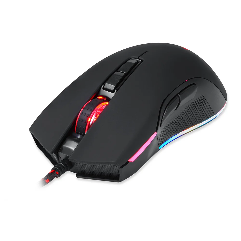 Motospeed V70 RGB игровая мышь 12000 точек/дюйм компьютерная геймер Проводная оптическая