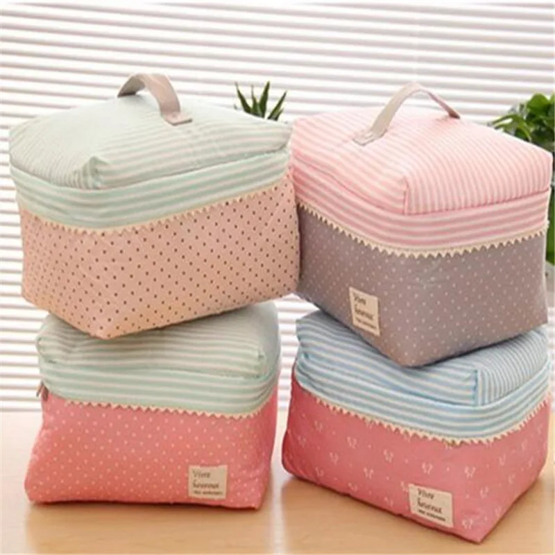 Милые сумки для макияжа девочек Портативный Женский хлопковый органайзер