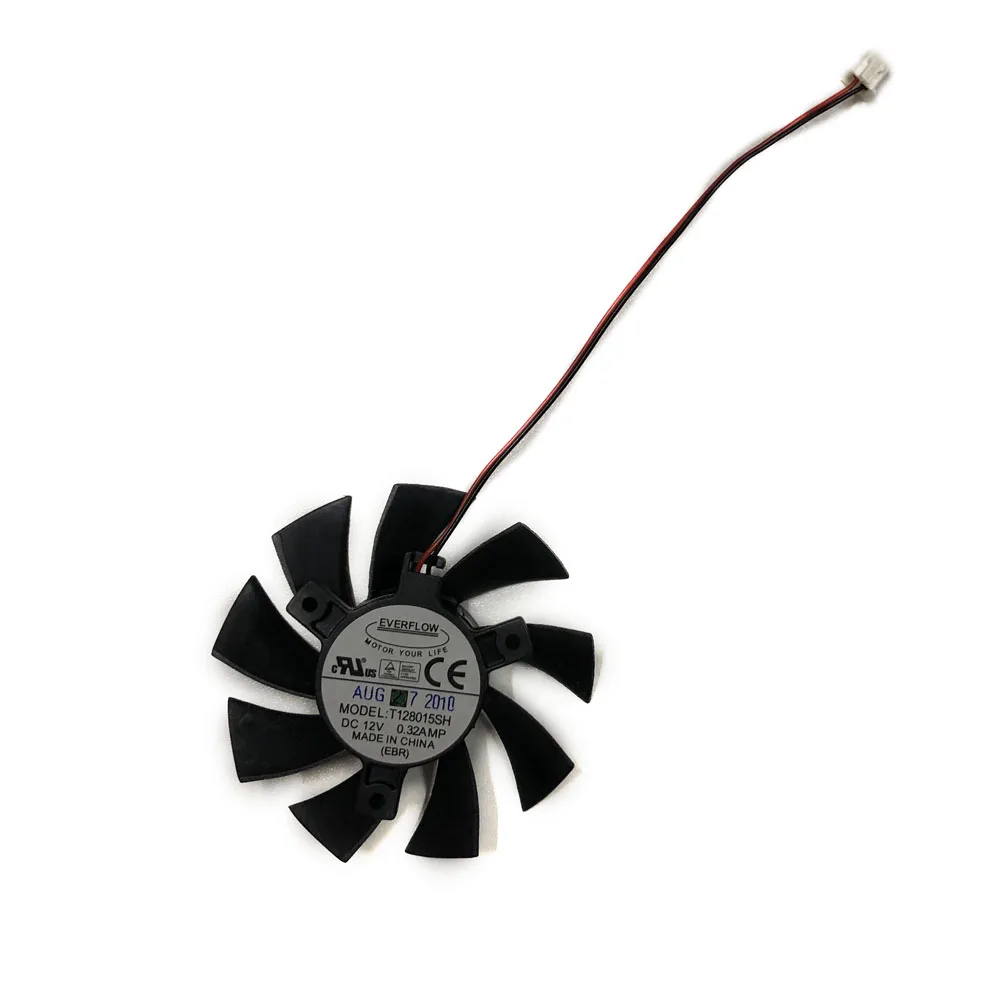T128015SH 2pin 3PIN GPU VGA кулер вентилятор охлаждения для Gigabyte N240 N250 GTS240 250 GTS450 видеокарты в