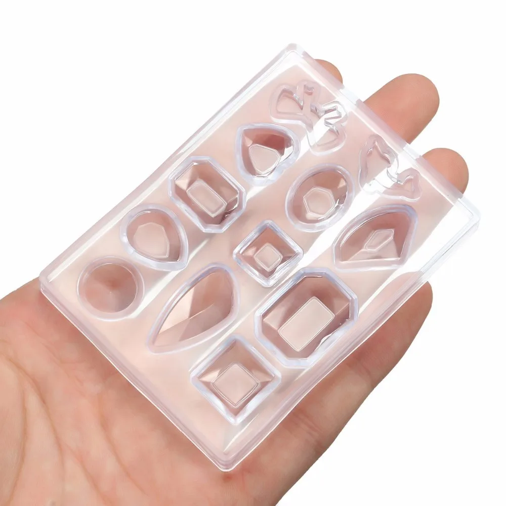 

Small Cabochon Silicone Earring Necklace Pendant Mold For Epoxy Resin DIY Jewelry Nail Art Making Crystal Craft