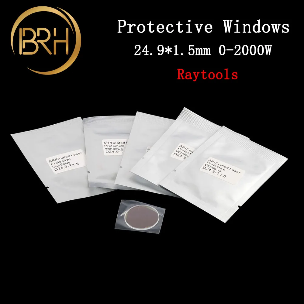 Волоконный лазер BRH Raytools защитные линзы Windows 24 9*1 5 мм верхний QBH для машины резки