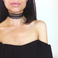 summer newest fashion jewelry accessories white multilayer lace tattoo choker necklace for couple lovers n141