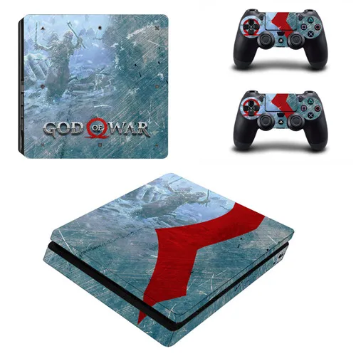 YSP4S-2088 God of War 4 PS4 тонкая кожа Наклейка виниловая для sony Playstation 4 консоль и 2 контроллера PS4 тонкая кожа Наклейка - Цвет: YSP4S-2088