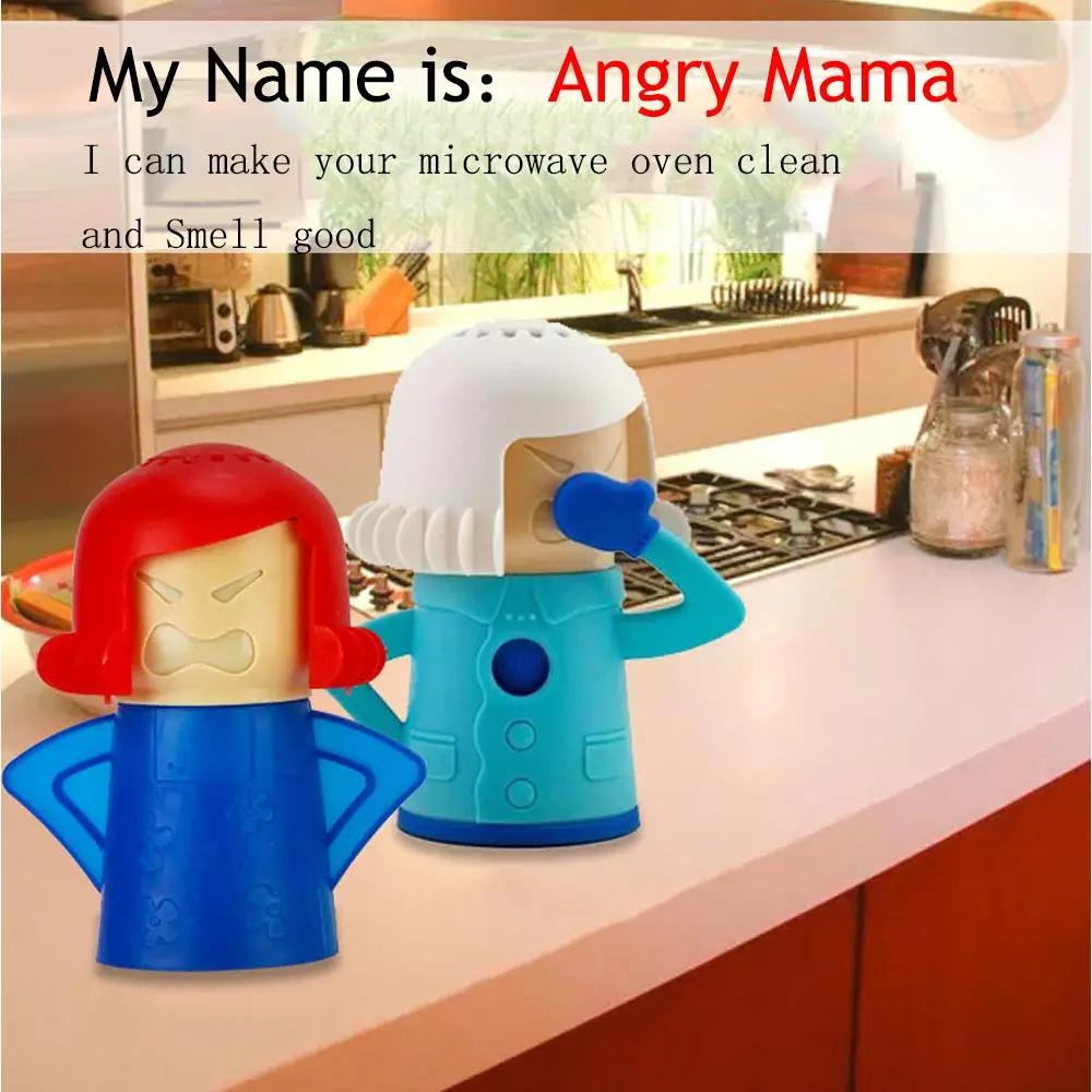 Angry Mama микроволновая печь Очиститель Легко очищает микроволновую Паровой