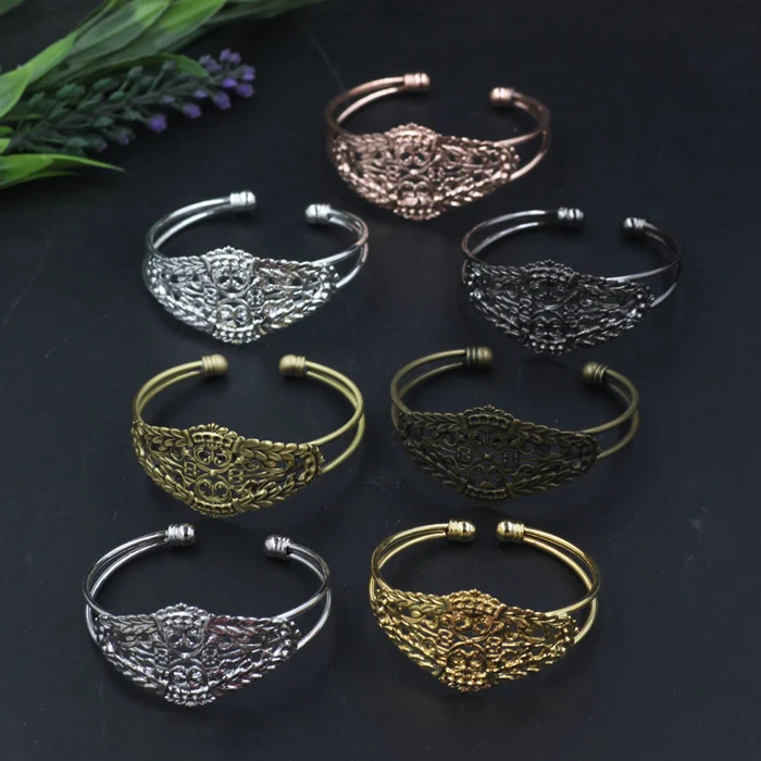 Поднос с лепестками 5 шт./лот античный бронзовый/Золотой/Серебряный/черный медный