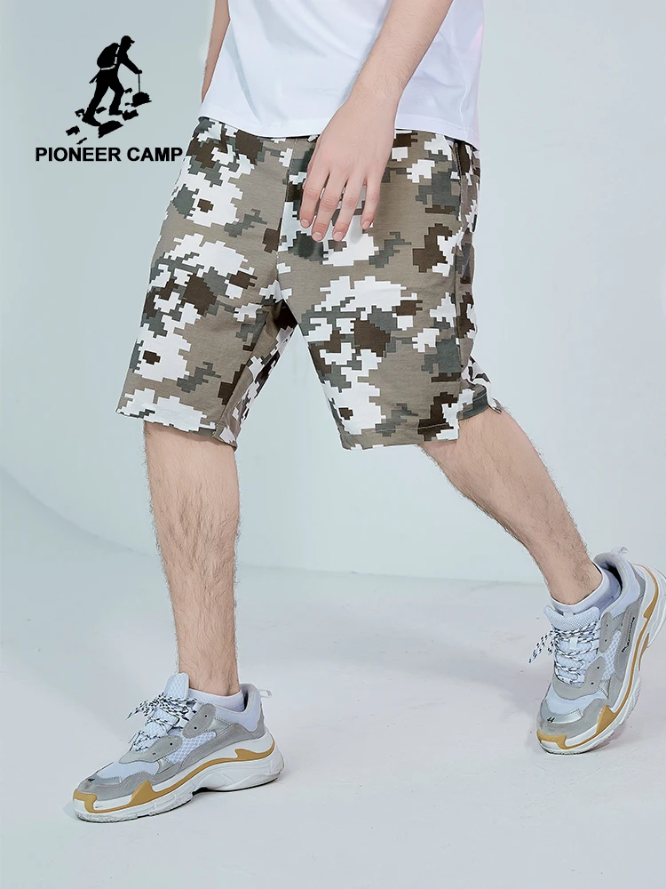 Мужские камуфляжные шорты Pioneer Camp повседневные военные карго до колена летние