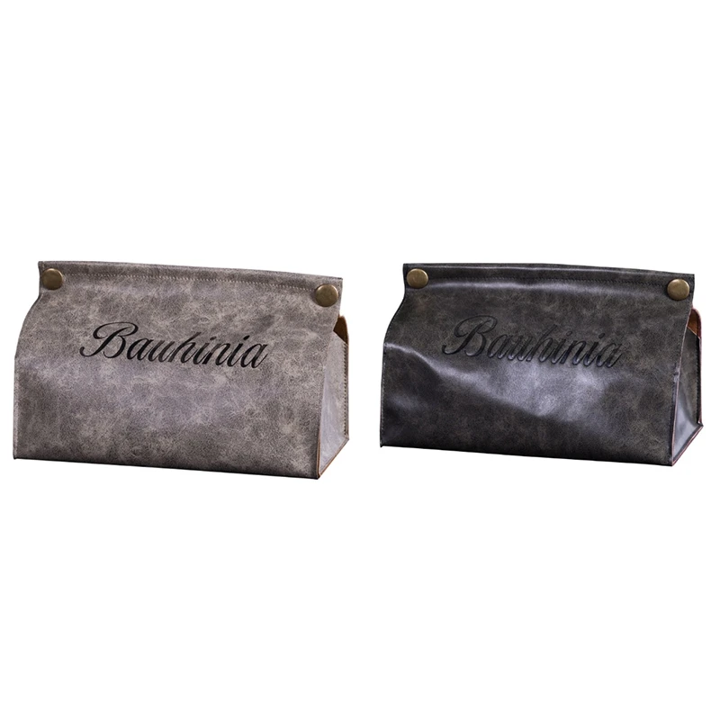 2 шт. шикарный контейнер для салфеток из искусственной кожи дома офиса автомобиля