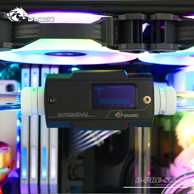 Bykski PC монитор давления водяного охлаждения OLED цифровой дисплей модуль манометр в
