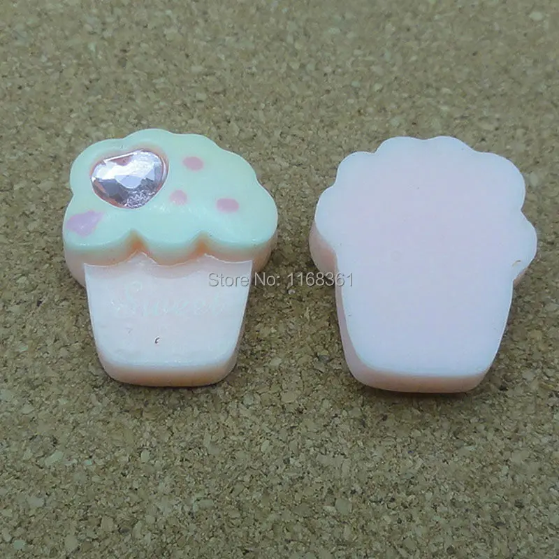 1 шт./лот Смола плоские светло-розовые стразы милые ледяные 20 мм кабошоны волосы