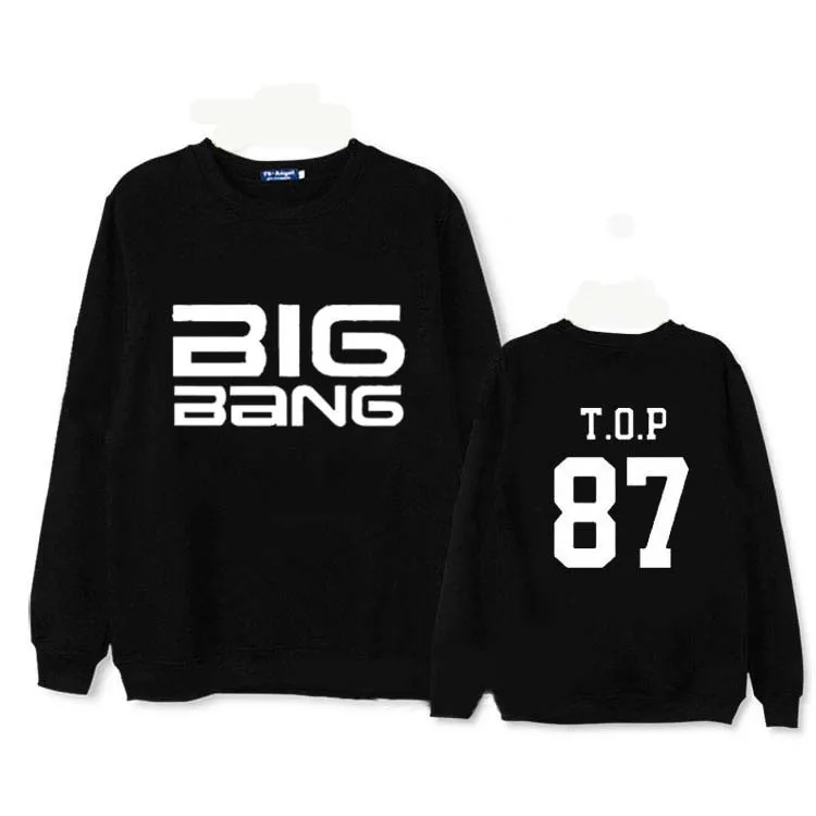 2018 Новое поступление горячая Распродажа bigbang толстовки солнце топ Круглый