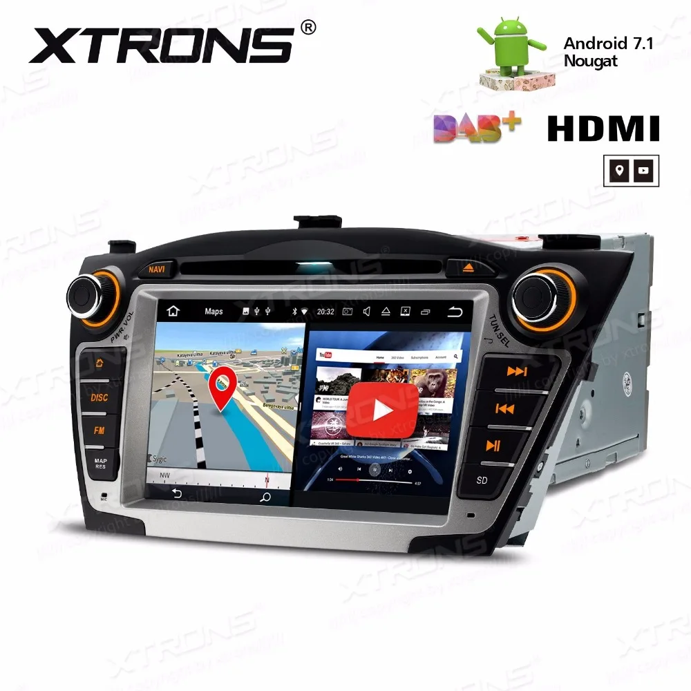 7 &quotОС Android 1 nougat автомобильный DVD для Hyundai Tucson 2009 2015 и ix35 с 2 Гб оперативной памяти