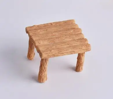 table Миниатюрные столы, стулья, мебель, статуэтка, ремесла, пейзаж, растения, миниатюры, декорации, фея, смола, садовые украшения, статуэтка - Цвет: table
