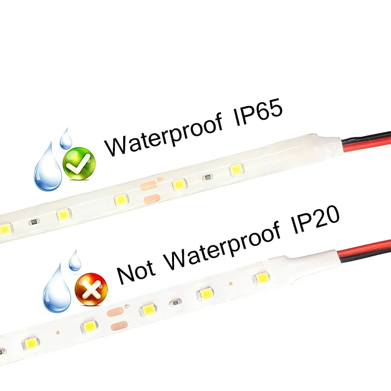 Светодиодная лента RGB 12В 2835 5 м DC 60LED/M водонепроницаемая лампа Диодная Fleible 3528 для