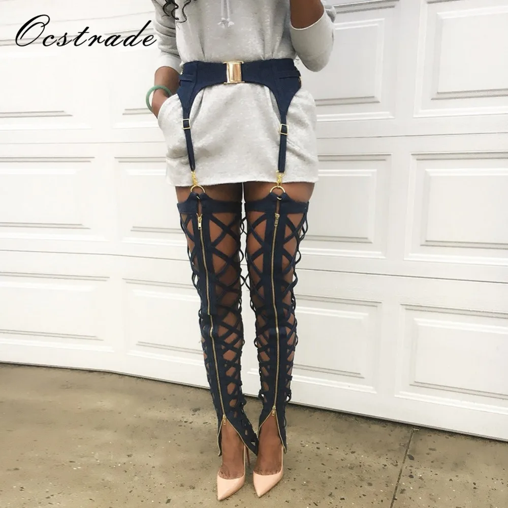 Женские черные облегающие леггинсы на шнуровке Ocstrade молнии лето 2019|legging zip|leggings