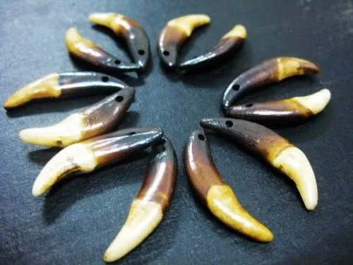 

100pcs COOL MEN'S TIBET BLACK yqtdmy TOOTH PENDNAT