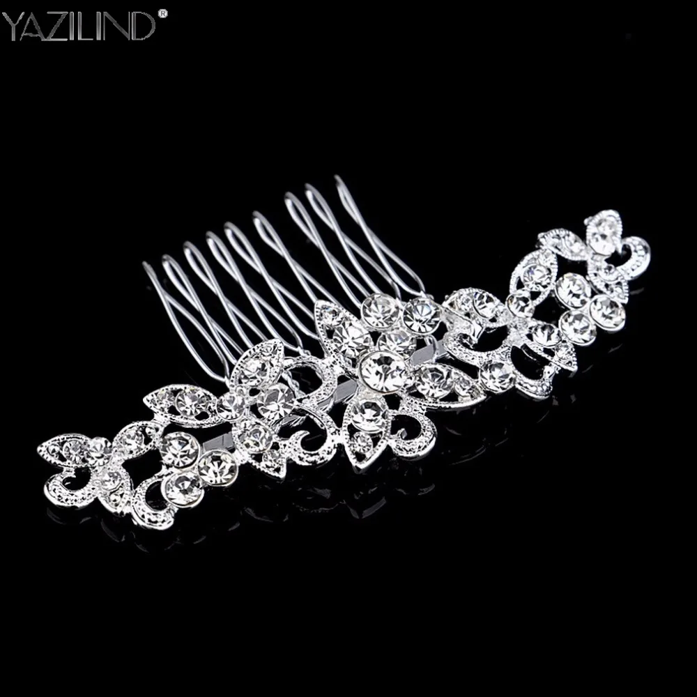 Красивая Женская расческа для волос свадебные украшения Brautschmuck невесты ручная