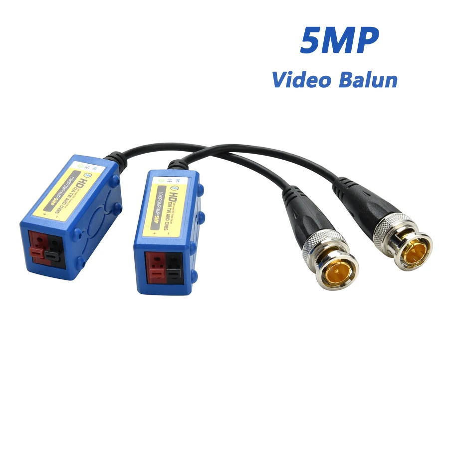 Hamrolte HD 5MP/4MP/1080P/720P CVI/TVI/AHD пассивный видеобаллон BNC коннектор для UTP Cat5/5e/6 видео