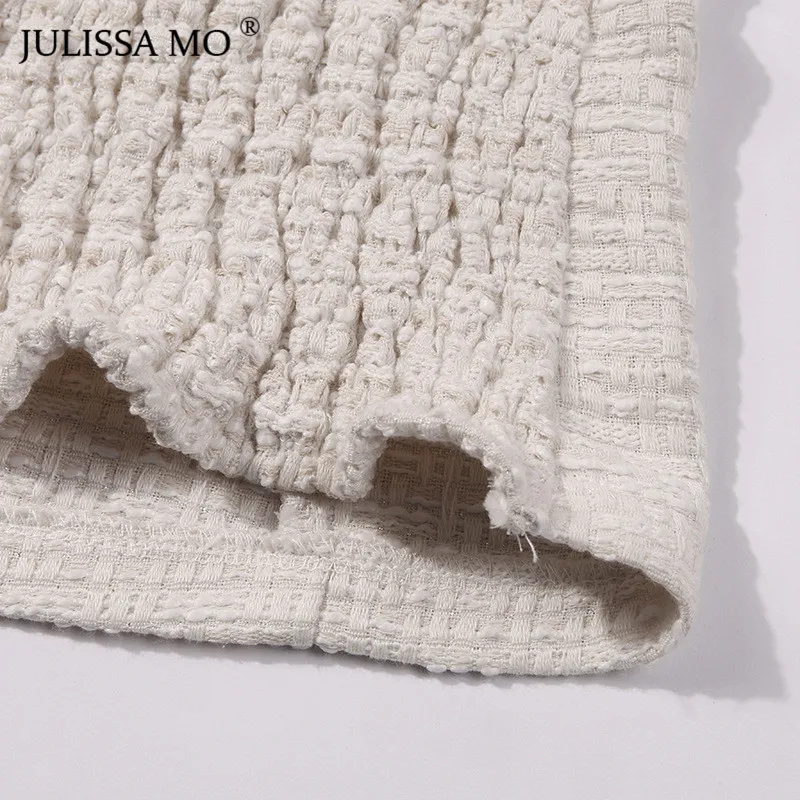 Julissa mo белый сексуальный укороченный Топ без бретелек для женщин летний топ с открытыми плечами Женская мода с открытой спиной базовые Топы Футболка