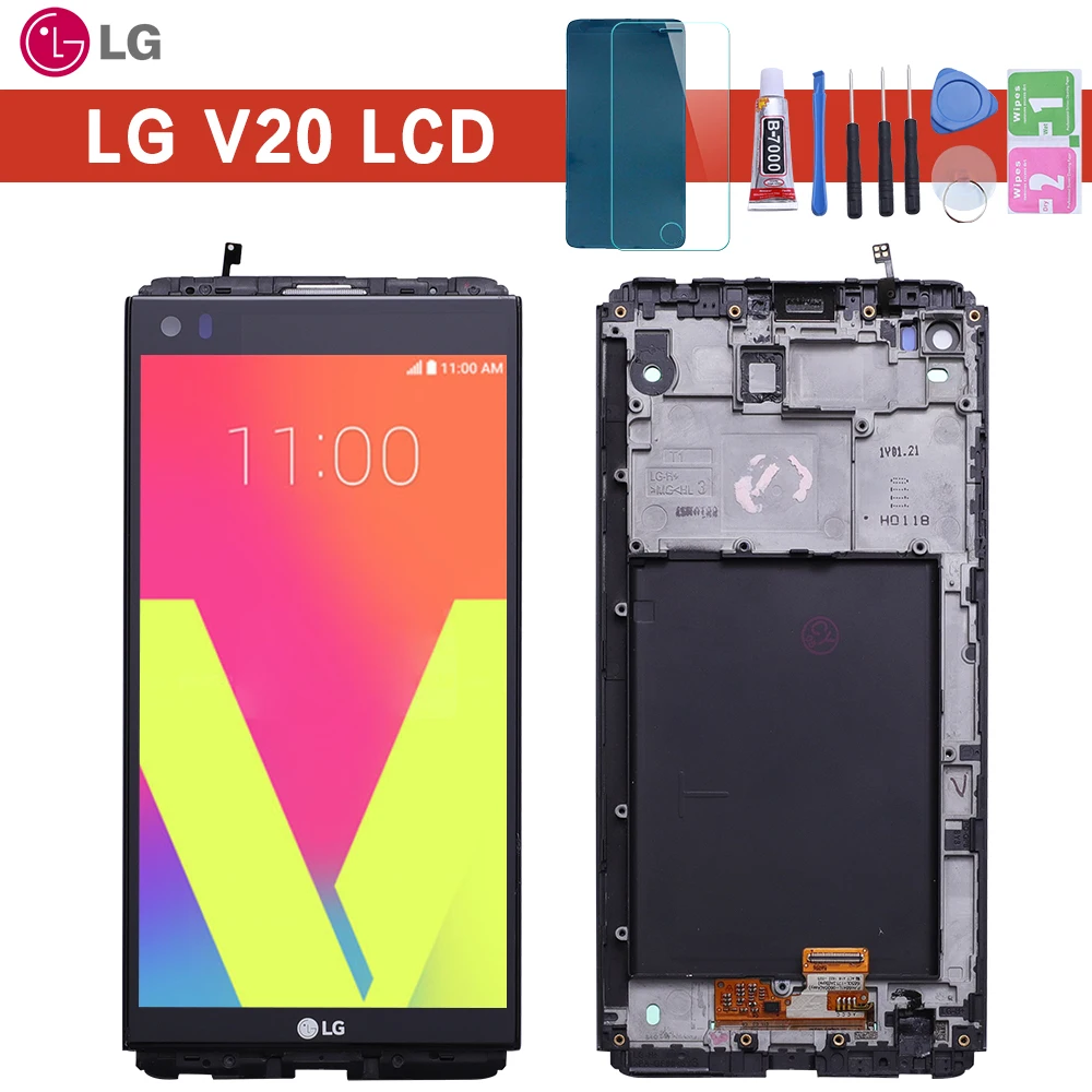 ЖК дисплей 5 7 дюйма 2560x1440 IPS для LG V20 сенсорный экран VS995 VS996 LS997 H910 замена