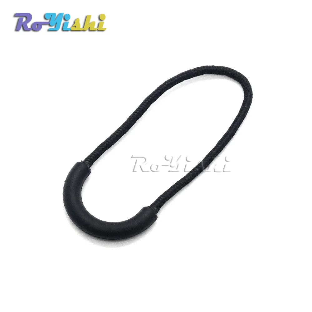 100pcs/pack Zipper Pulls Cord Rope Ends Lock Zip Clip Buckle Black For Paracord Accessories/ Backpack/Clothing | Дом и сад