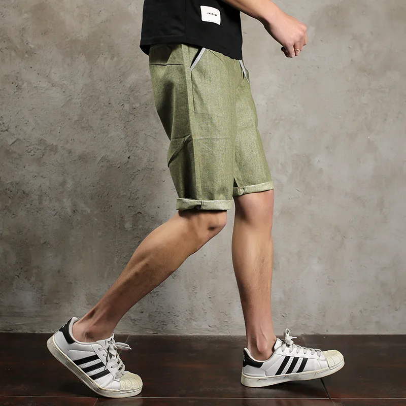 Мужские шорты удобная ткань новинка 2017 хит продаж летние свободные льняные