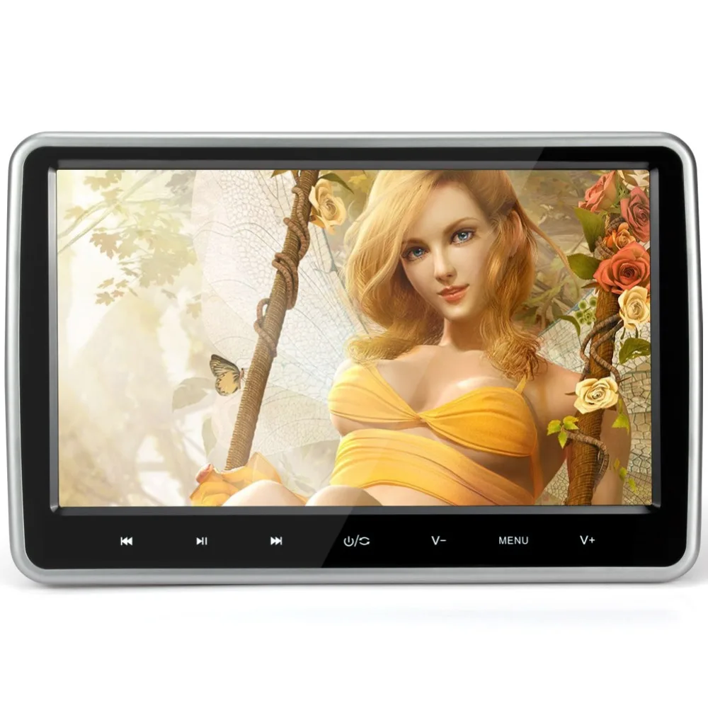 Тыква 10 1 ''подголовник автомобиля dvd-плеер HD цифровой TFT экран с HDMI портом 1024*600