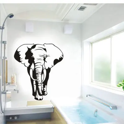 

High Quality Carving Elephant 3D Wall Art Abstract Home Decal Wall Sticker Animal Modern Wall Decor Living Room Decoration Mural