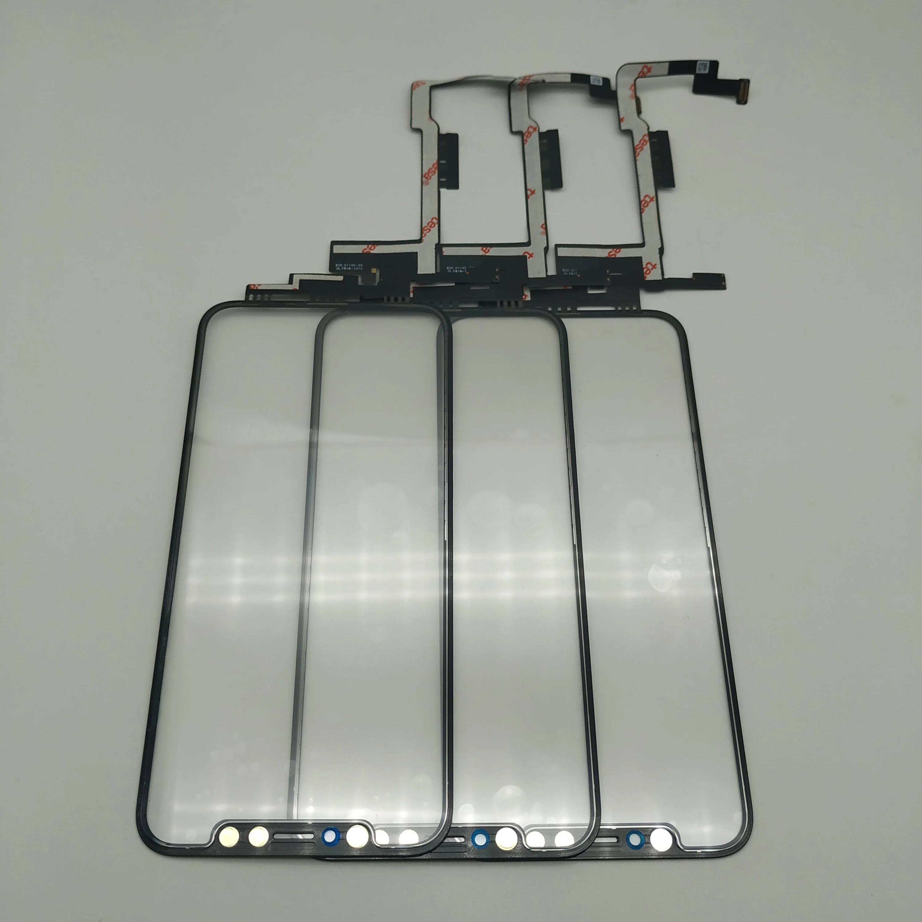 

5pcs Copy glass+touch+oca For Phone x digitized glass touch panel replacement phone repair no need welding